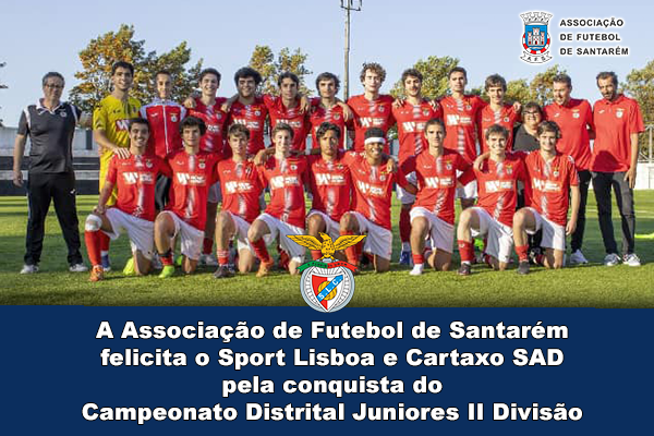 Sport Lisboa e Cartaxo SAD é Campeão Distrital Juniores II Divisão