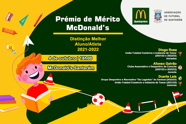 Prémio de Mérito McDonald’s 2021-2022 entregue esta quarta-feira