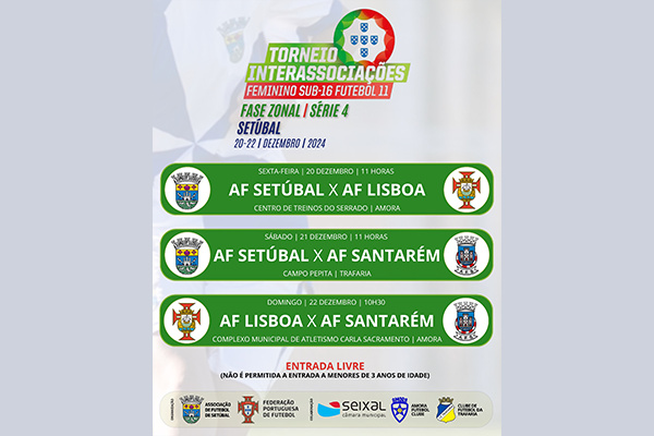 AFS no Torneio Interassociações Futebol 11 Sub-16 Feminino – Fase Zonal
