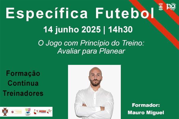 Abertas inscrições para formação contínua de treinadores de futebol