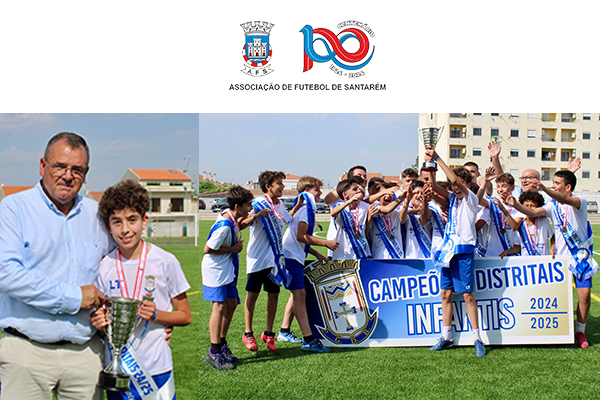 Infantis do GD Benavente recebem medalhas e troféu de campeão distrital