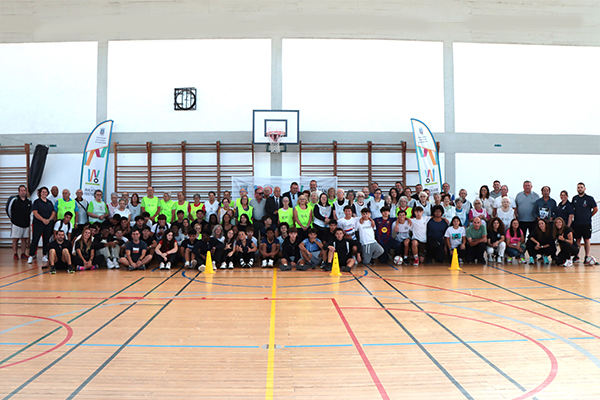 Demonstração de Walking Football no Entroncamento