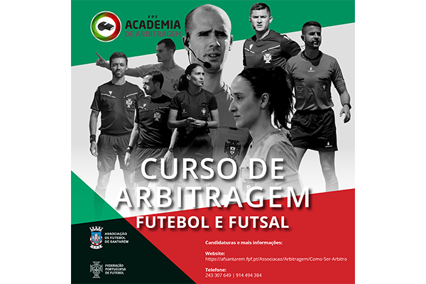 Curso de Árbitros/as de Futebol e Futsal