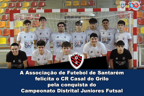 CR Casal do Grilo é Campeão Distrital de Juniores Futsal
