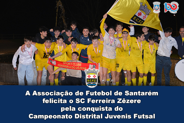 SC Ferreira Zêzere é Campeão Distrital de Juvenis Futsal